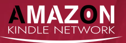 Dark red logo reading Amazon Kindle Network, the fake brand the scammers used